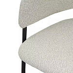 Стул мягкий с подлокотниками Chair Gray Upholstery Boucle варинант исполнения - 6 | Loft Concept в Самаре