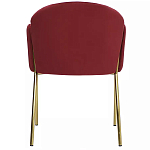 Стул бордовый на золотистых ножках Burgundy Chair варинант исполнения - 4 | Loft Concept в Самаре