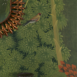 Обои ручная роспись Malwa Original colourway on Olive tobacco варинант исполнения - 3 | Loft Concept в Самаре