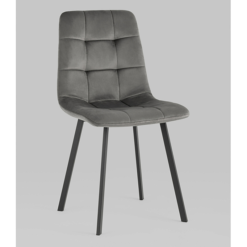 Стул NANCY S Chair Темно-Серый 2 шт Серый Черный Стул NANCY S Chair Темно-Серый 2 шт Серый Черный в Самаре | Loft Concept