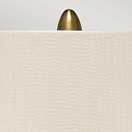 Настольная лампа с рифленым керамическим основанием в бронзовом цвете и жемчужным шёлковым абажуром Elstead Lighting варинант исполнения - 4 | Loft Concept в Самаре