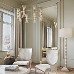 Торшер с фактурным каркасом и прямоугольным тканевым абажуром Shiye and Simplicity варинант исполнения - 3 | Loft Concept в Самаре