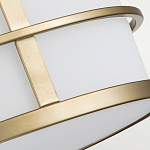 Потолочный светильник с белым матовым абажуром в металлическом каркасе Feiss варинант исполнения - 5 | Loft Concept в Самаре