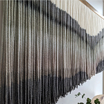 Пейзаж из нитей Макраме Wall decor Black and White Landscape варинант исполнения - 2 | Loft Concept в Самаре