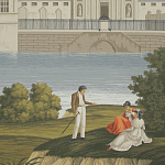 Обои ручная роспись Monuments of Paris Roberts on scenic paper варинант исполнения - 2 | Loft Concept в Самаре