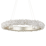 Люстра светодиодная фактурная в форме кольца Amber Crystal варинант исполнения - 3 | Loft Concept в Самаре