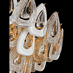 Люстра с многослойными белыми и прозрачными подвесками Character Chandelier варинант исполнения - 2 | Loft Concept в Самаре