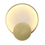 Бра в форме диска из бежевого алебастра Cryptocrystalline Stone варинант исполнения - 1 | Loft Concept в Самаре