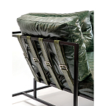 Диван Лофт Натуральная Винтажная кожа Зеленый Two Seat Encounter Leather Sofa варинант исполнения - 5 | Loft Concept в Самаре