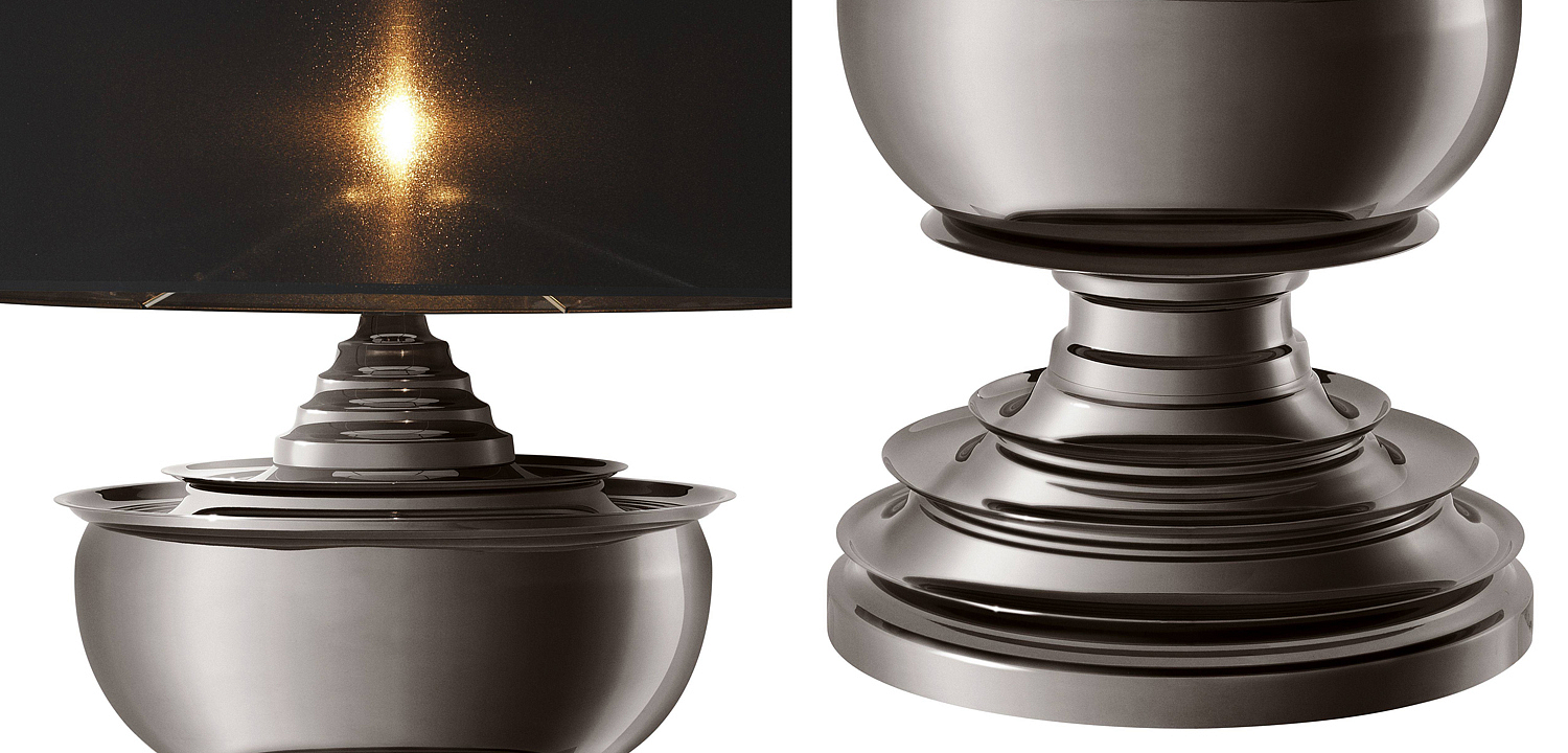 Настольная лампа Eichholtz Table Lamp Pagoda Black nickel Настольная лампа Eichholtz Table Lamp Pagoda Black nickel - Loft-Concept в Самаре