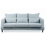 Диван Seldon с мягкими подушками голубое букле варинант исполнения - 7 | Loft Concept в Самаре