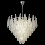 Люстра с подвесками из рифленного стекла в форме капель Textured Glass Chandelier варинант исполнения - 7 | Loft Concept в Самаре