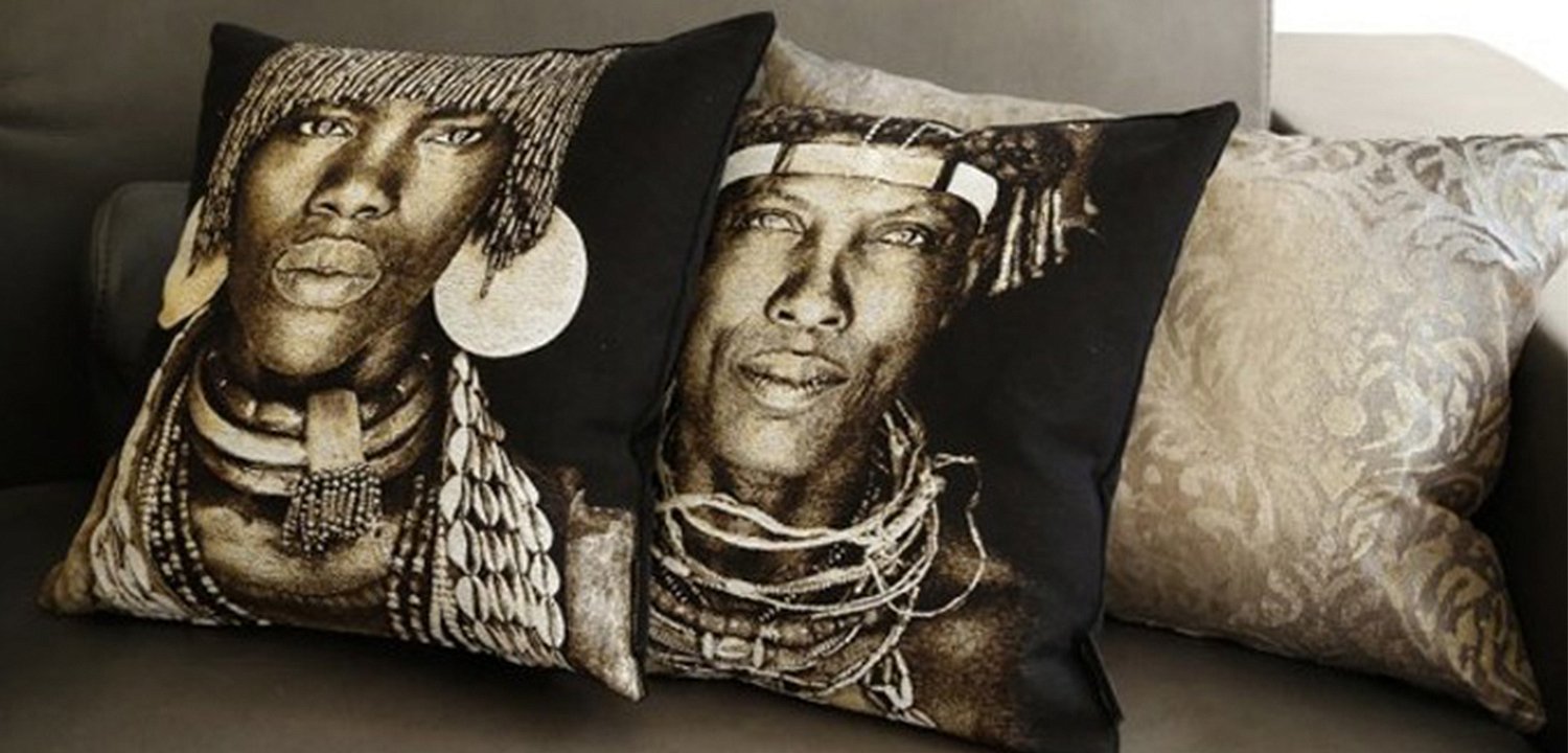 Декоративная Подушка Ovakaona Tribe Angola Декоративная Подушка Ovakaona Tribe Angola - Loft-Concept в Самаре
