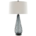 Настольная лампа с фактурным стеклянным основанием Glass Vertical варинант исполнения - 2 | Loft Concept в Самаре