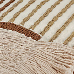 Чехол на подушку с вышивкой в виде геометрических узоров Beige Calista Rect варинант исполнения - 2 | Loft Concept в Самаре