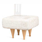 Керамический столик на деревянных ножках «Квадро» варинант исполнения - 2 | Loft Concept в Самаре