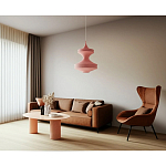 Подвесной вязаный розовый светильник «Моника» варинант исполнения - 3 | Loft Concept в Самаре