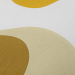 Подушка декоративная хлопковая горчичного цвета с абстрактным принтом Elysian Flow Sunset варинант исполнения - 3 | Loft Concept в Самаре