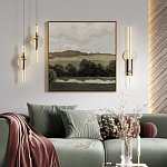 Бра с круглым плафоном из алебастра и бронзовой декоративной стрекозой 65 Alaris  варинант исполнения - 5 | Loft Concept в Самаре