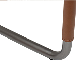 Стул мягкий с обивкой из рогожки и экокожи Contrasting Performance варинант исполнения - 4 | Loft Concept в Самаре