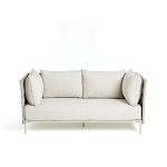 Диван садовый с плетеными ремешками и спинкой  Kleo варинант исполнения - 2 | Loft Concept в Самаре