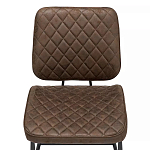 Стул с темно-коричневой обивкой из экокожи Benderson варинант исполнения - 5 | Loft Concept в Самаре