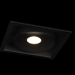 Встраиваемый спот светодиодный черного цвета квадратной формы из металла Pure Square варинант исполнения - 3 | Loft Concept в Самаре