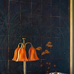 Обои ручная роспись Tsukimi Original colourway on gilded silk with antiquing варинант исполнения - 3 | Loft Concept в Самаре
