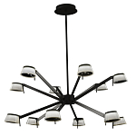 Люстра черного цвета на штанге Noir Supernova варинант исполнения - 2 | Loft Concept в Самаре