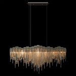 Люстра подвесная с металлическими дугами и длинными цепочками 115 см Atlantis Chain варинант исполнения - 12 | Loft Concept в Самаре