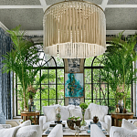 Люстра белая плетеная с кисточками Boho Tassel Chandelier варинант исполнения - 3 | Loft Concept в Самаре