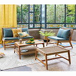 Садовый 2-х местный диван с каркасом из акации Green варинант исполнения - 5 | Loft Concept в Самаре