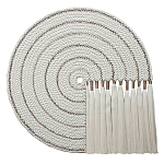 Художественный Гобелен Макраме White Disk Harmony варинант исполнения - 4 | Loft Concept в Самаре