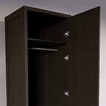 Узкий Шкаф Primo с 2 выдвижными ящиками Темный орех варинант исполнения - 6 | Loft Concept в Самаре