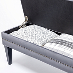 Мягкая банкетка с зоной для хранения Casket Grey варинант исполнения - 4 | Loft Concept в Самаре