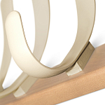 Вешалка настенная с 4-мя бежевыми крючками из пластика Curves Hangers варинант исполнения - 2 | Loft Concept в Самаре