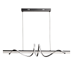 Люстра линейная черного цвета с волнообразным металлическим элементом Luke Lampco Tracer Lamp варинант исполнения - 2 | Loft Concept в Самаре