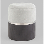 Пуф Mauldine с ящиком серо-черный с экокожей варинант исполнения - 1 | Loft Concept в Самаре