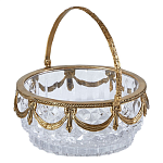 Корзиночка из прозрачного стекла с бронзовой ручкой Eden Garden варинант исполнения - 1 | Loft Concept в Самаре