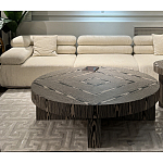 Столик журнальный круглый с полосатым узором Zebroids варинант исполнения - 5 | Loft Concept в Самаре