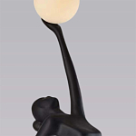 Торшер черная статуэтка Девушка Girl Carries Light Balls варинант исполнения - 1 | Loft Concept в Самаре