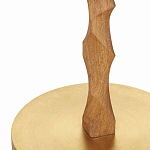 Торшер с цилиндрическим тканевым абажуром на каркасе волнистой формы Rotation варинант исполнения - 2 | Loft Concept в Самаре