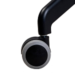 Стул с мягкой бежевой обивкой из велюра и подъемно-поворотным механизмом на черных колесиках Harper Beige варинант исполнения - 6 | Loft Concept в Самаре