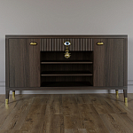 Комод-буфет Elsa Dreams Walnut с открытыми полками   варинант исполнения - 5 | Loft Concept в Самаре