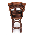 Барный стул из ротанга Eloise коричневый варинант исполнения - 4 | Loft Concept в Самаре