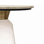 Кофейный столик с прозрачным основанием и столешницей с мраморным узором Transparent Base варинант исполнения - 2 | Loft Concept в Самаре