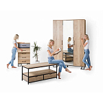 Комод с 3-мя ящиками в стиле лофт Urban Style Space варинант исполнения - 6 | Loft Concept в Самаре