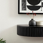 Прикроватный подвесной столик с ящиком черный Bedside Hanging Table варинант исполнения - 5 | Loft Concept в Самаре