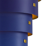 Подвесной светильник фигурный синий из 4-х широких колец Alternating Rings варинант исполнения - 2 | Loft Concept в Самаре