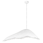 Подвесной светильник с асимметричным волнообразным абажуром и фактурной бахромой по краю Tactile Line варинант исполнения - 12 | Loft Concept в Самаре